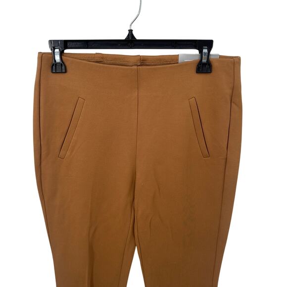CHICOS NWT Juliet Slim Leg Pull on Elastic Waist Pants in Brown Khaki // 2 - Picture 2 of 13